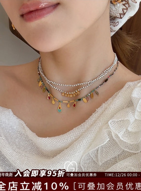 希腊MaryGaitani天然石串珠项链