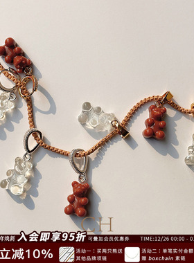 CRYSTALHAZE可爱小熊吊坠项链