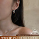 925纯银水滴hoop耳环小众高级时尚 After Dawn韩国设计师 日常耳饰