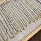 希腊Mary Gaitani天然石串珠项链手工编织彩色碧玺圆片锁骨链