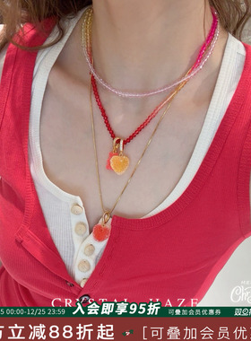 CRYSTALHAZE彩色渐变串珠项链