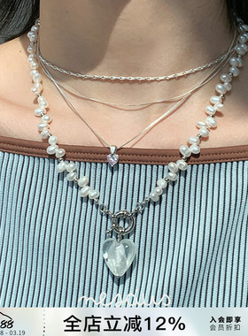 nescius琉璃天然珍珠项链吊坠