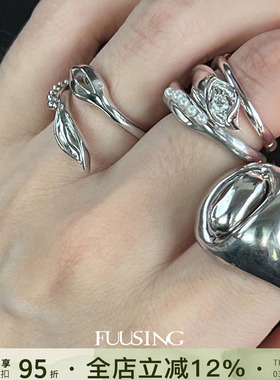 Vita Planet买手店 Fuusing发愿星种子系列 925纯银缠绕锆石戒指
