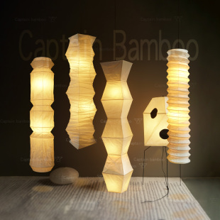 野口勇复古纸灯31n日式 侘寂风大厅商场loft楼梯间吊灯手工灯罩ins