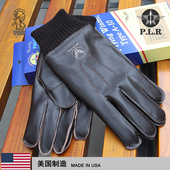 二战A 10羊皮机车复古皮毛一体紧口防风针织真皮空军战术手套