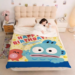 小丑鱼睡袋酒店隔脏加绒牛奶绒宾馆床上用品单双人一体式 便携被套