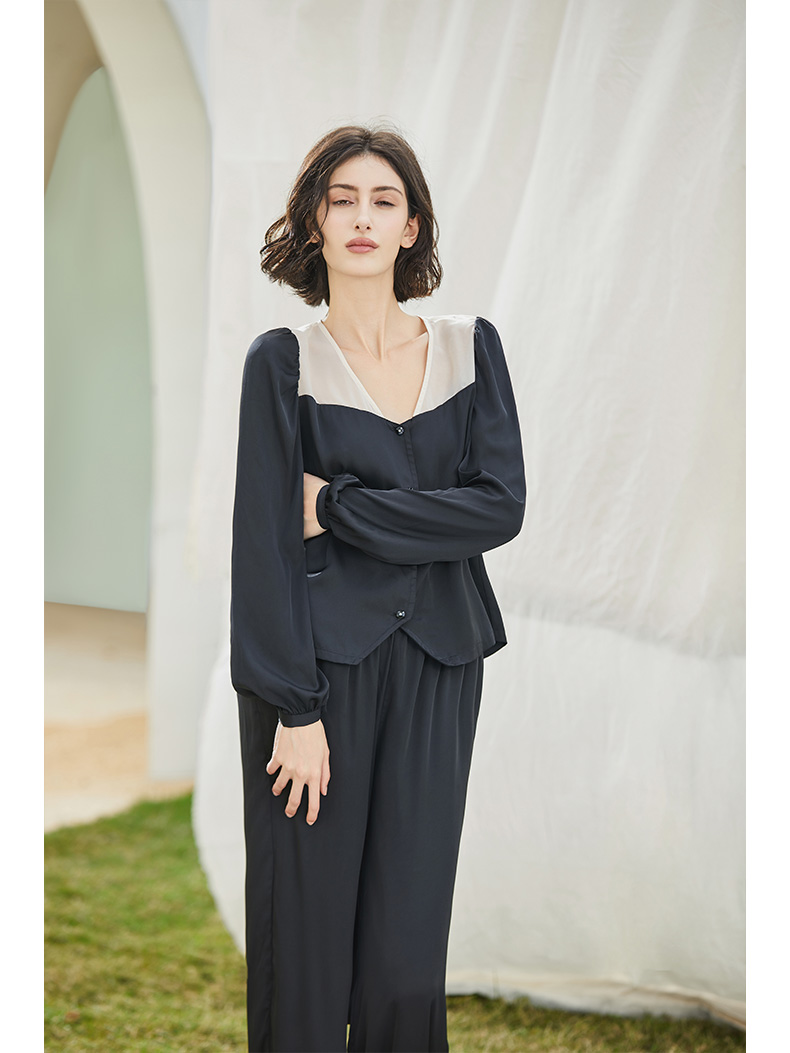 NT奈黎诗春季薄款丝质睡衣女