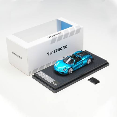 现货 TM 1:64 保时捷918 Spyder 深蓝色 合金汽车模型