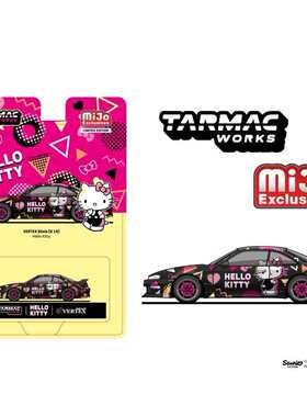 现货 TW 1:64 凯蒂猫 Nissan Silvia S14 合金汽车模型