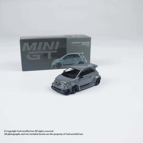 【现货】MINIGT 995 1:64 Abarth 595 灰色 合金汽车模型