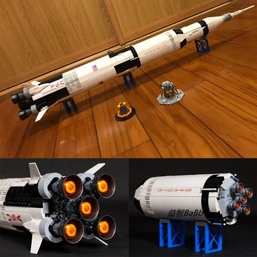 土星5号运载火箭模型拼装玩具