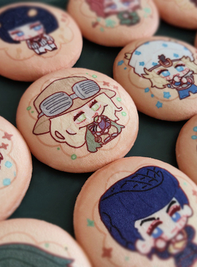 JOJO的奇妙冒险周边承太郎花京院杰洛乔尼迪亚哥飙马野郎毛绒徽章