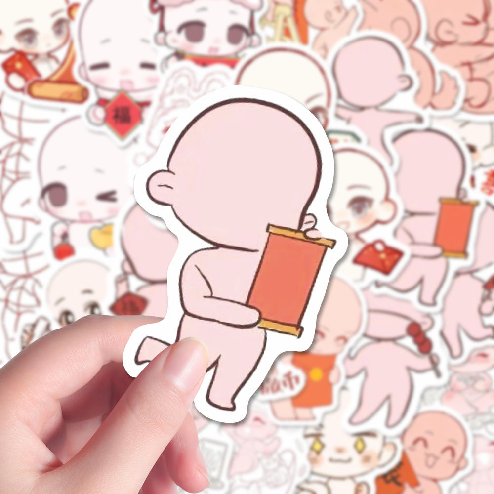 128张新年OC兔模贴纸卡通创意二次元Q版小人结构绘画素材手账贴画,文具电教/文化用品/商务用品,贴纸/立体贴纸,淘宝优惠券,粉丝福利购,淘宝优惠卷
