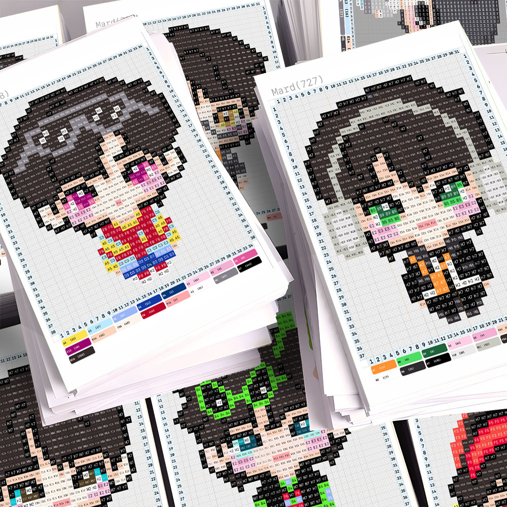 27张四代小人拼豆贴纸热门时代峰峻四代男团Q版像素周边装饰贴画