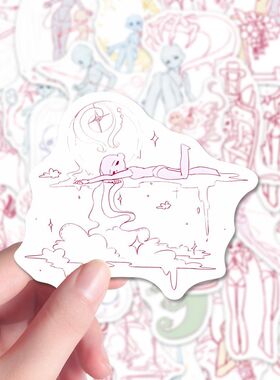 108张oc模板手绘参考素材贴纸二次元卡通绘画oc人体结构动态贴画