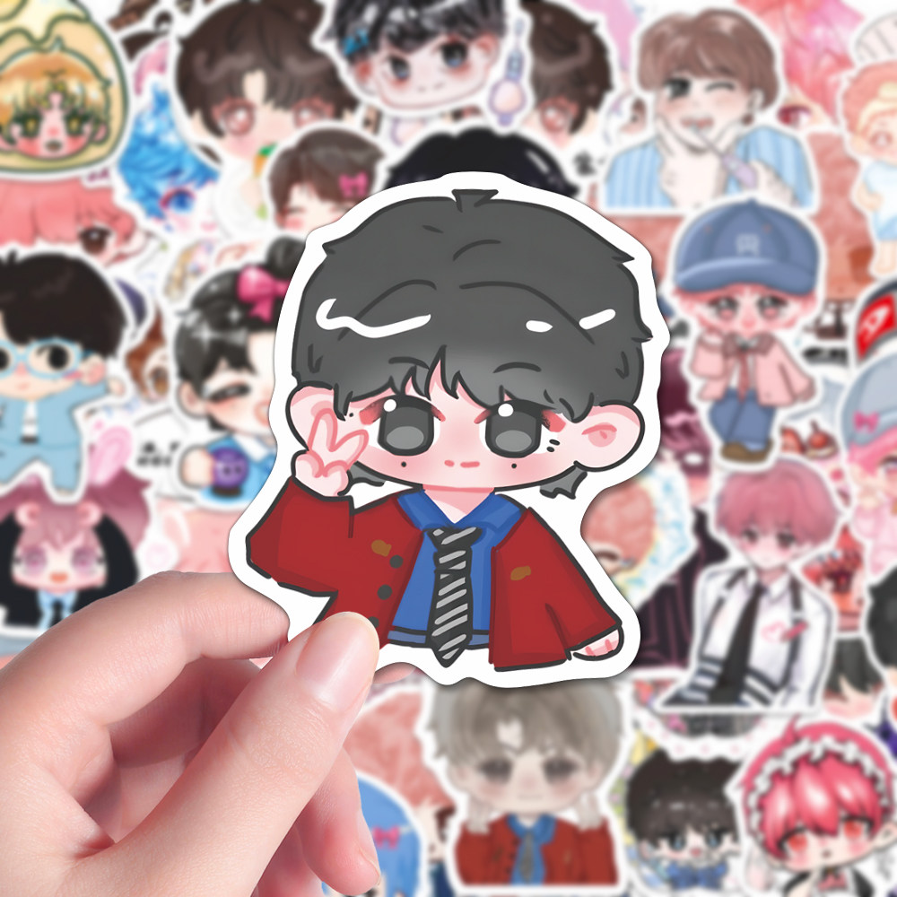 204贴Q版萌物梓渝贴纸卡通高颜值可爱小鱼周边物料diy装饰贴画,文具电教/文化用品/商务用品,贴纸/立体贴纸,淘宝优惠券,粉丝福利购,淘宝优惠卷