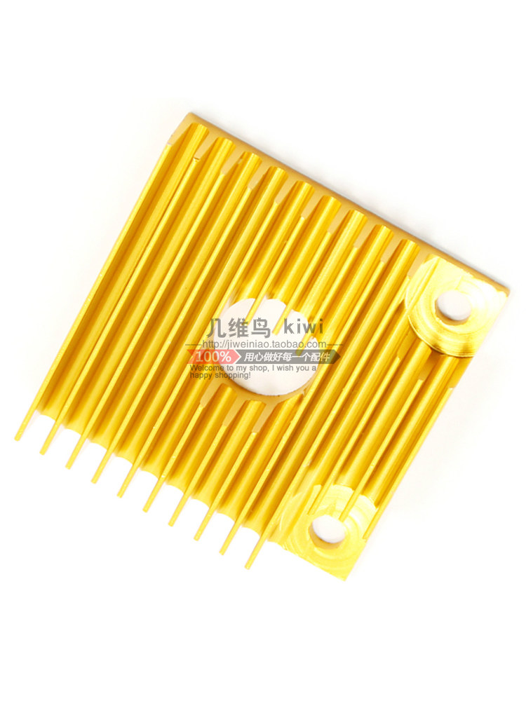 3D 프린터 MK8 노즐 방열판 40*40*11MM 골드 DIYI3 키트 압출기 액세서리 열기