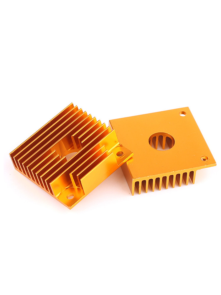 3D 프린터 MK8 노즐 방열판 40*40*11MM 골드 DIYI3 키트 압출기 액세서리 열기