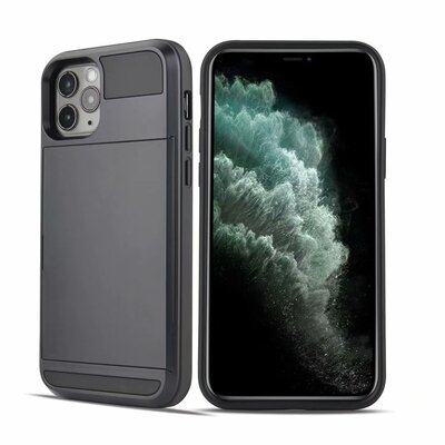 适用苹果17promax滑盖手机壳16pro防摔套8Plus插卡13pro钱包套6.7寸卡包简约全包壳15promax 6.9寸二合一air