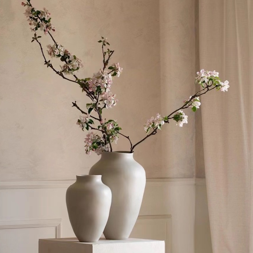 花瓶家居花器陶瓷侘寂风新中式