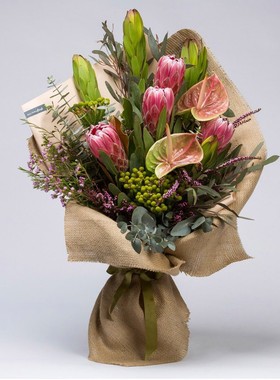 西岱岛北京同城鲜花速递进口鲜花新年 南非公主混搭花束 莫尼亚