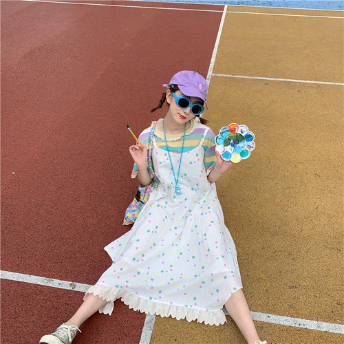 温柔夏季甜美日系波点