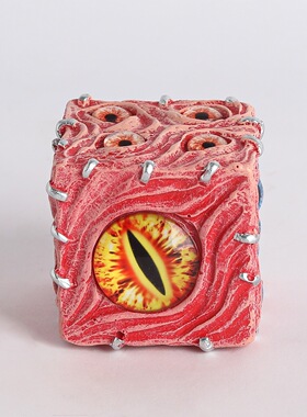 新品Eye of Destiny Dice 命运骰子之眼万圣节装饰品树脂摆件桌面