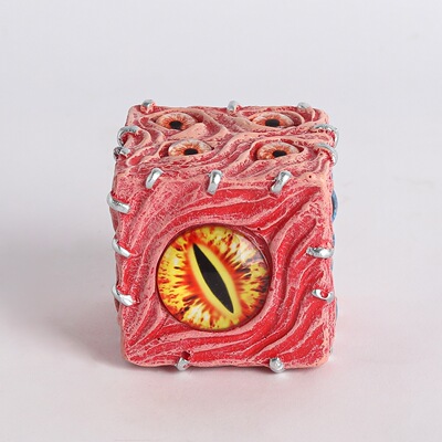 新品Eye of Destiny Dice 命运骰子之眼万圣节装饰品树脂摆件桌面