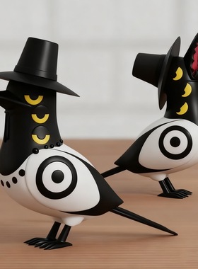 猎魔女团vs红衣沙加男团公仔模型儿童玩具kpop小老虎乌鸦手办摆件