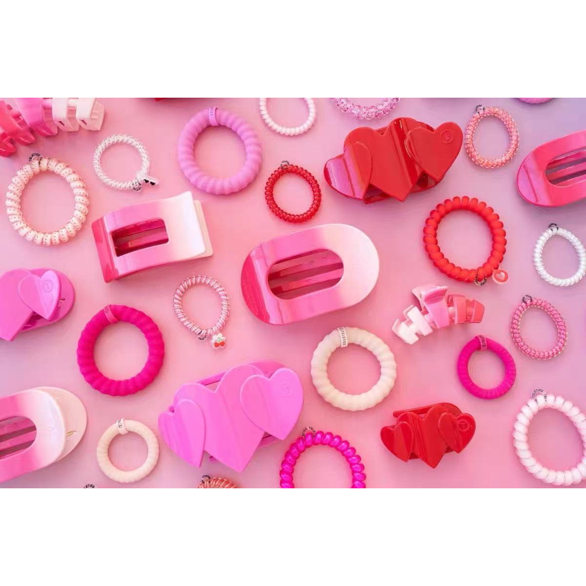 美国TELETIES挚爱系列电话线发圈发饰情人节礼物发绳无痕高弹发夹,饰品/流行首饰/时尚饰品新,发饰,淘宝优惠券,粉丝福利购,淘宝优惠卷