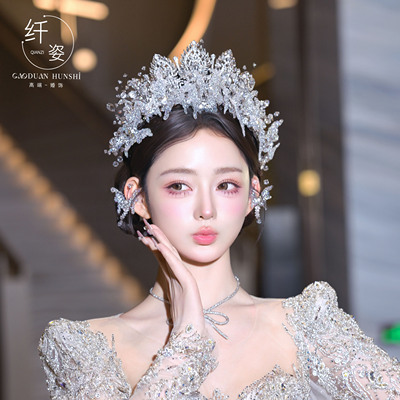 韩式森系轻奢新娘皇冠高级感