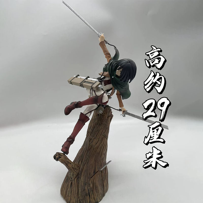 进击巨人手办猛兽三笠模型artfx 阿克曼 兵长摆件 动漫二次元周边