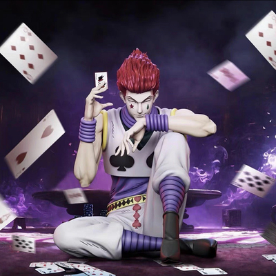 全职猎人动漫周边桌面机箱雕摆件雕像坐姿西索GK模型手办潮玩公仔