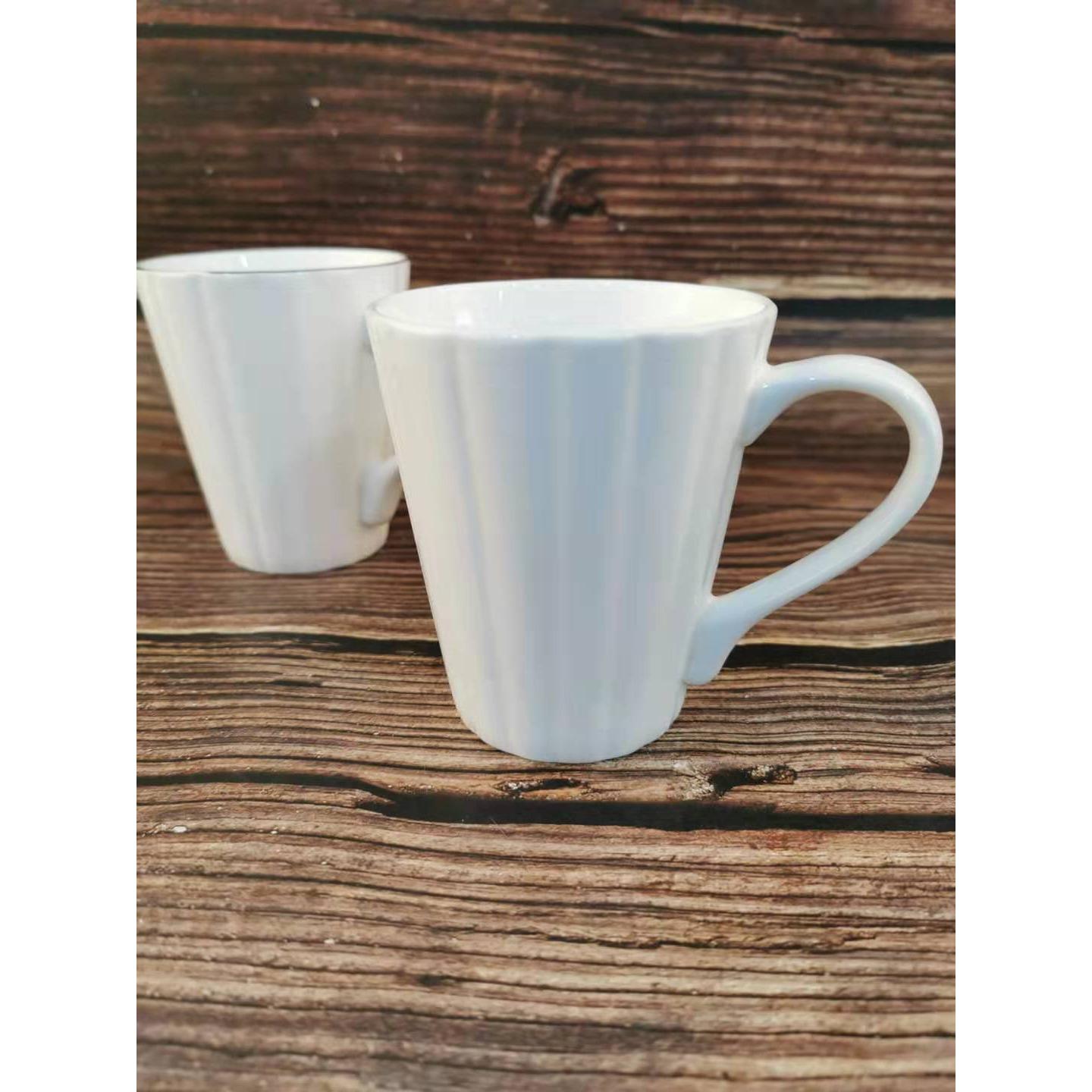 隆达骨瓷纯白300ml马克杯