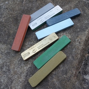 进口NANIWA龙虾高性能砥石 金属底座磨刀石70*15*6 迷你 户外便携