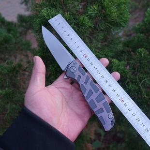 俄罗斯原装 shirogorovknives熊头F95T高端战术随身生存小折刀 正品