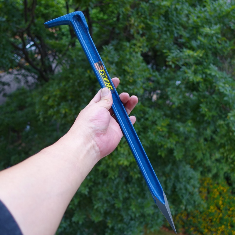一体锻造锚杆撬棍碎石器