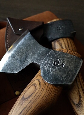 乌克兰原装进口Fadir手工锻造户外BC野营高强度维京生存手斧头套