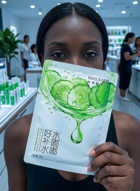 冰菊黄瓜补水控油收缩毛孔面膜。