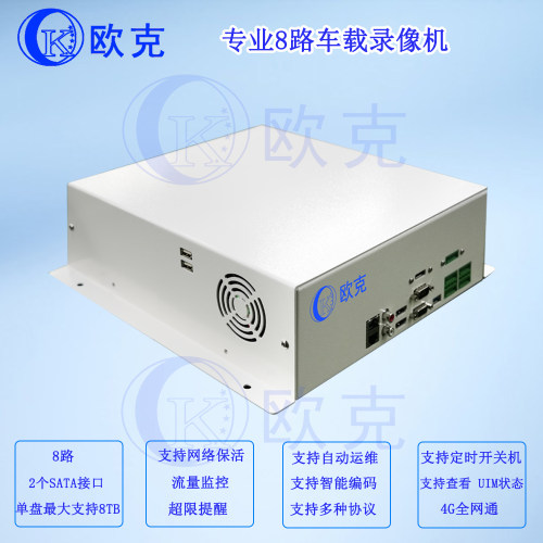 专业8路NVR车载硬盘录像机4G车载监控录像机 GB/T28181