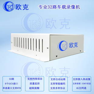 专业32路NVR车载硬盘录像机4G车载监控录像机 T28181