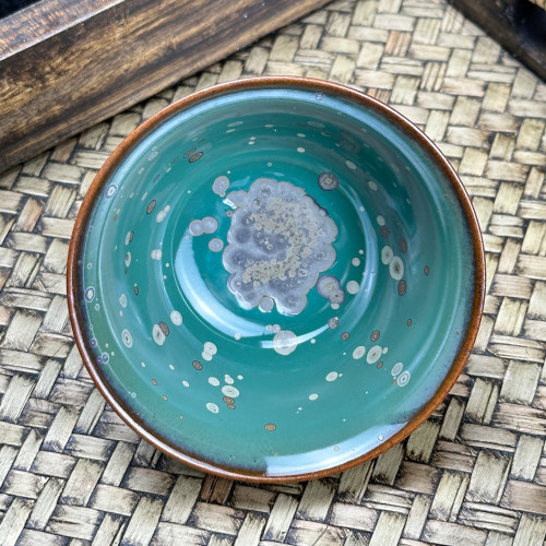 墨梅建盏压手杯主人杯高档小茶杯