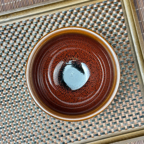 红兔毫大号建盏将军主人杯茶杯