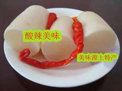 湖南湘西邵阳隆回特产/妈妈自制坛子酸辣椒泡酸萝卜/农家开胃菜