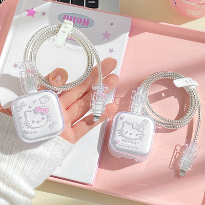 适用 苹果40w数据线保护套17充电器头promax手机防折断iPhone16