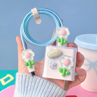 适用 数据线保护套oppo荣耀vivo华为66w小米15手机充电器头防折断