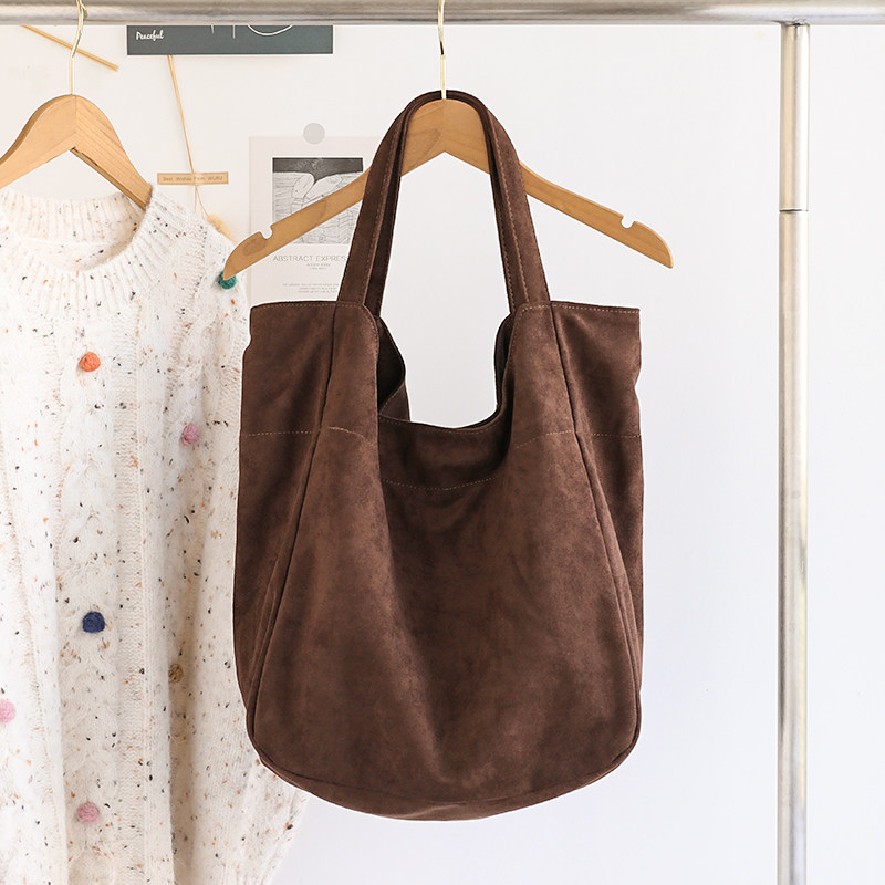 日系小清新绒布托特包女学生上课手提布袋文艺百搭帆布单肩腋下包,箱包皮具/热销女包/男包,托特包,淘宝优惠券,粉丝福利购,淘宝优惠卷