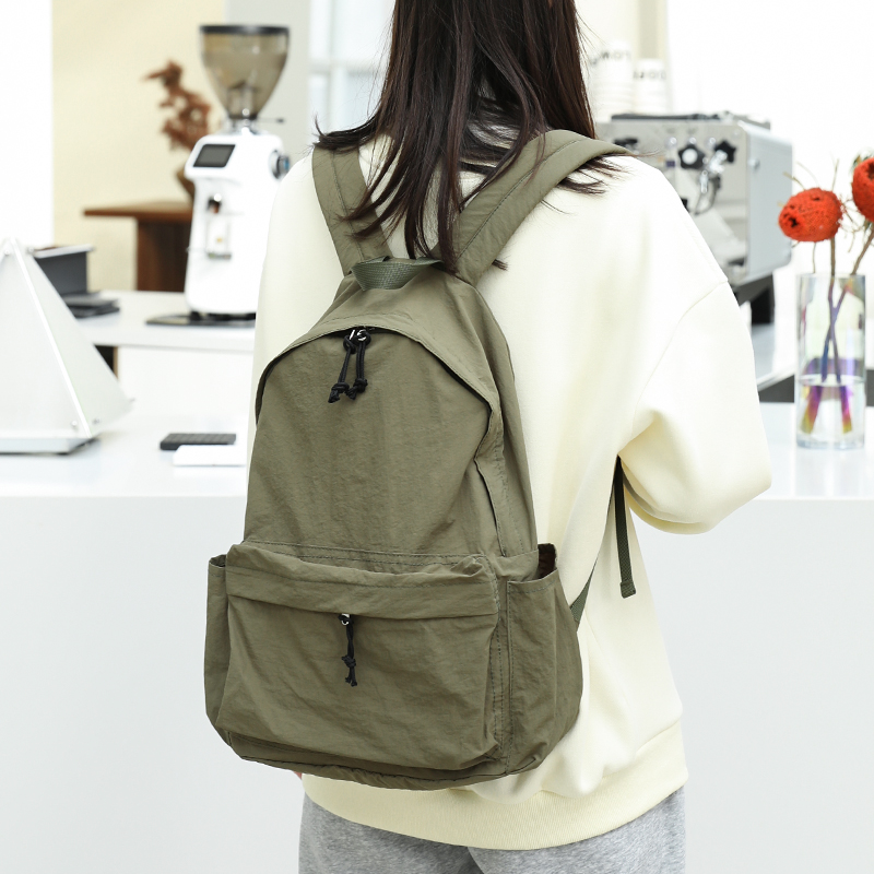 韩版森系尼龙布双肩包女学生