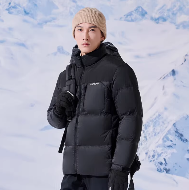 探路者羽绒服男 秋冬户外鹅绒保暖防风防寒立领面包服TADDCM91621