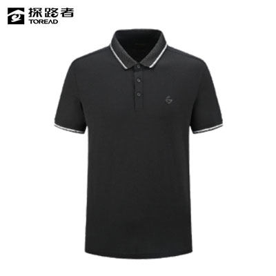 探路者短袖T恤 春夏新款户外透气男式POLO衫上衣TAJJAM81534